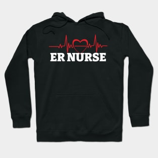 Love ER Nurse Hoodie